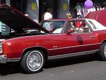 My Monte Carlo at the 2004 Gresham Rockin' Around the Block car show. This is when I still had the 15x7 American Racing wire-basket wheels and white stripe tires.