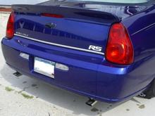 Dual Magnaflow exhaust with 2.5" stainless steel angle cut tips