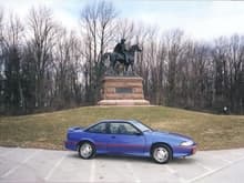 1994 Cavalier Z24 Valley Forge National Park with Mad Anthony Wayne in background; before she got re-ended and had the frame bent.
