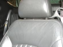 Drivers Black Heated Leather Seat: Headrest And Upper Half