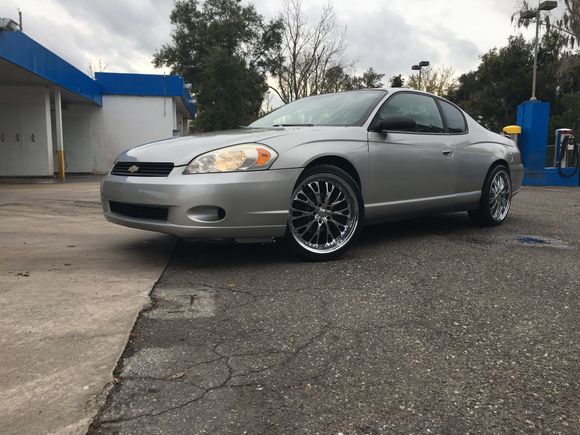 All finish and I must say with the 20x8.5 wrapped with 245 35 20 lexani’s and chrome rims she looks better than ever!!!