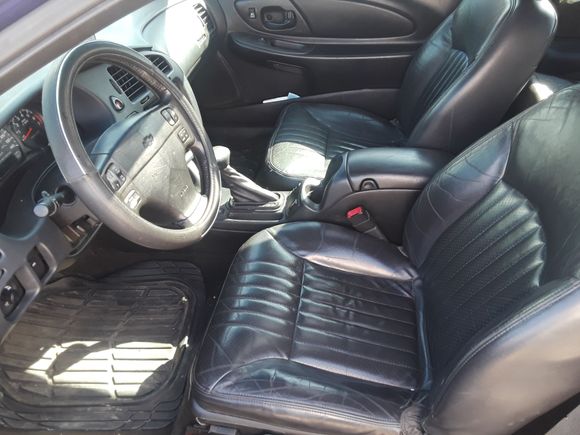 No rips or tears in either seat. 