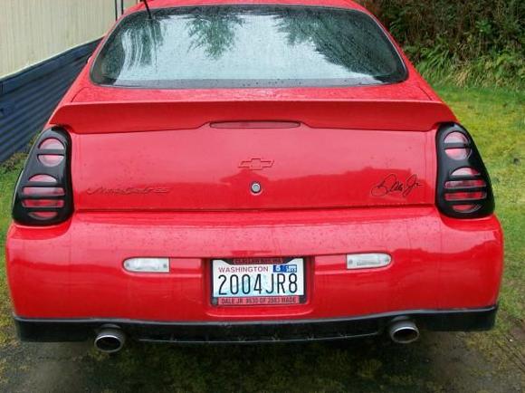 Dale JR 04  The tail light custom covers help hide scratches and lens fogging