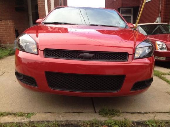 Depot headlights , plasti dipped all chrome