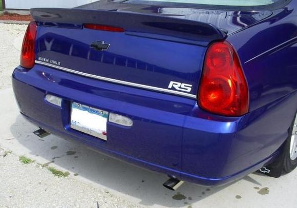 Dual Magnaflow exhaust with 2.5" stainless steel angle cut tips