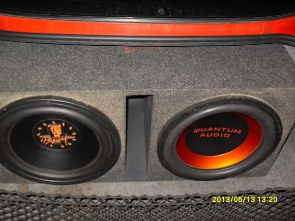 15" cadence beast 1500 maxx and a quantium spl monster 3000 wats maxx in a single vented box