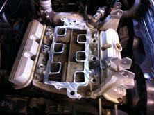 rocker covers and LIM installed.  cleaned and ready for the UIM and the rest of the engine parts.