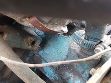 Left pad left side of dis while facing engine