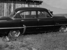 1954 Plymouth Savoy. I just couldn't resist taking one in black and white!