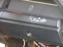 Signed by Big Daddy Don Garlits! The nice gentleman I bought the car from had a picture of himself with Don Garlits standing by the car! So its real. Unfortunately I forgot to ask for a copy of the picture to  prove its real. As you can imagine when looking at a car like this an autograph is not close to being the first thing on your mind lol.