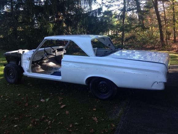 all in white and buffed out.