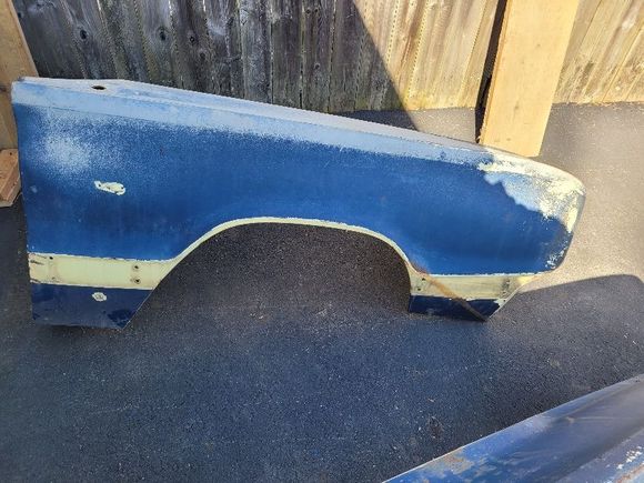 Passenger side fender