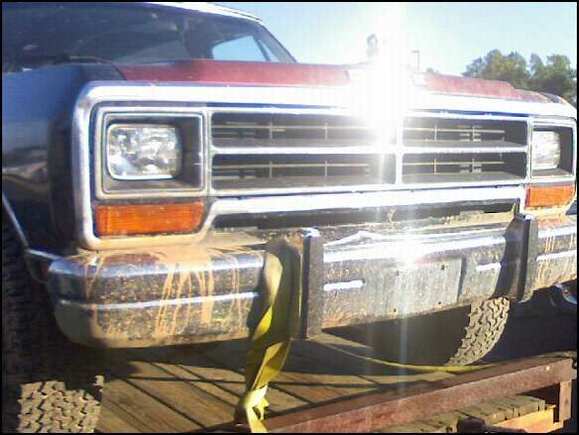 haulin the 90 Ramcharger back from the Local OHV trails