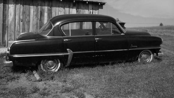 1954 Plymouth Savoy. I just couldn't resist taking one in black and white!