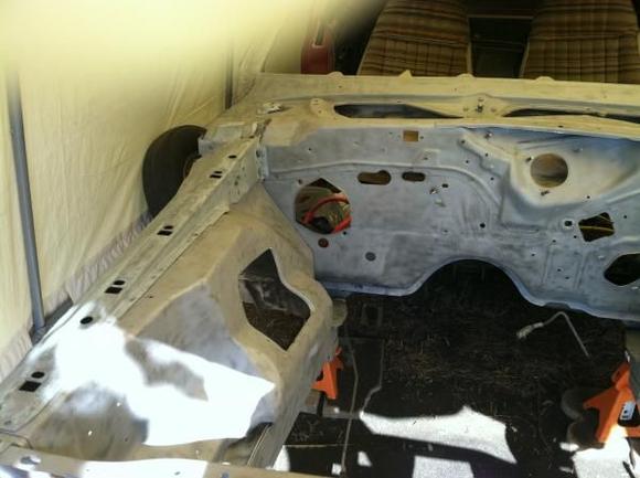 October 2011 Blasting engine compartment