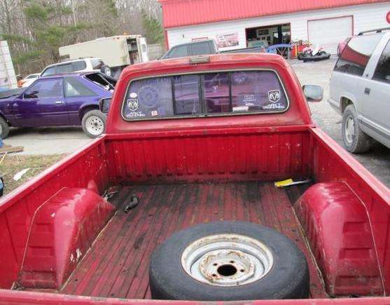 Rear shot of the bed