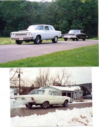 White Plym &amp; Dodge were 440s - Black 63 Plym was Stock 6 Cyl.