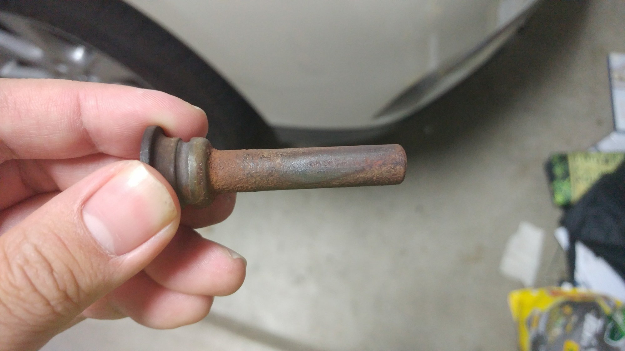 Rear caliper pin rusted. Still usable?
