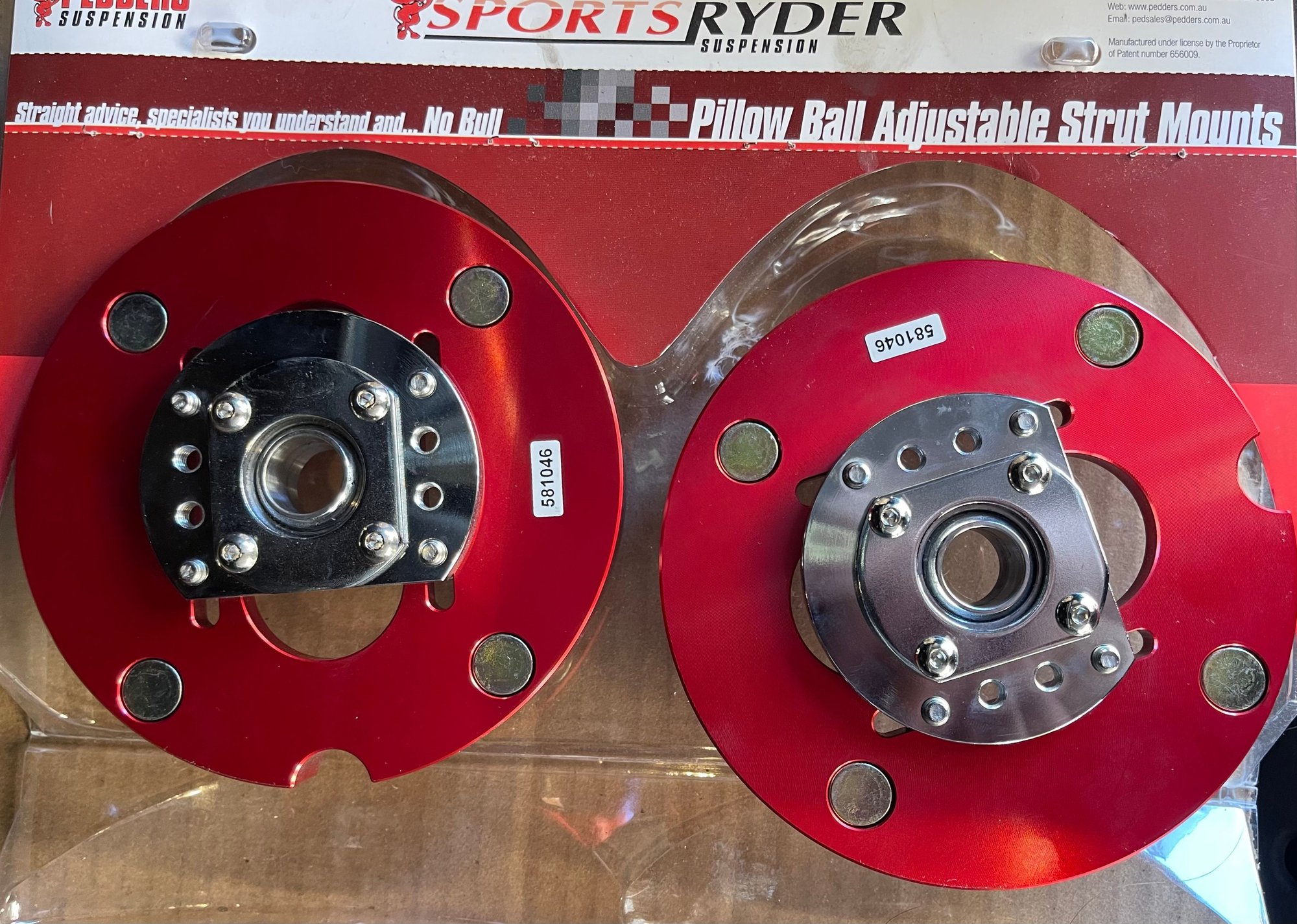 Steering/Suspension - 2005-2014  S197 Mustang Pedders SportsRyder eXtreme XA Pillow Ball Camber Plates - Used - 2005 to 2014 Ford Mustang - Arcadia, CA 91007, United States