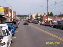 Main Street in Pilot Mtn., during one of the monthly cruise-ins in 2007