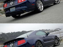 Mustang Supersnake original and photoshop.