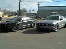 My cousins 09 GT with Foose Legends and my 06 GT with Shelby CS40.