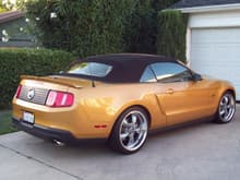 2010 Sunset Gold Mustang GT