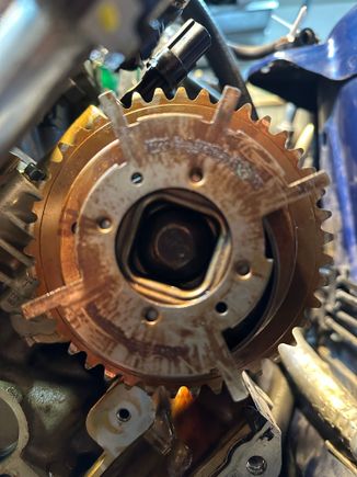 Left cam phaser position #1