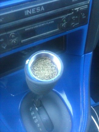 Custom shifter knob open