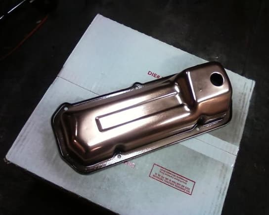 copper plated valve cover