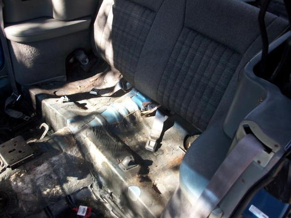 The rear seats that I took out..