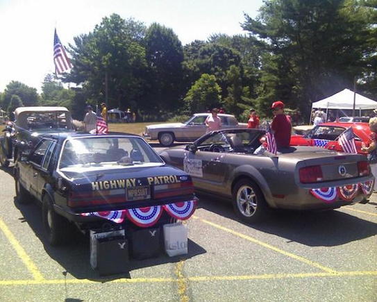 Staging for 2010 July 4th Parade in Hockessin, DE