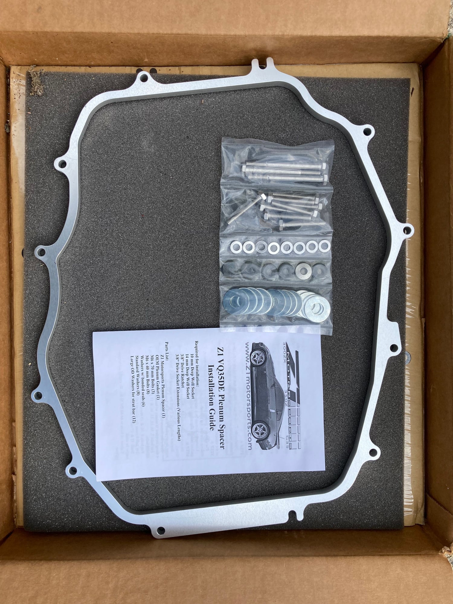 Engine - Intake/Fuel - Z1 350Z / G35 VQ35DE Plenum Spacer - New - 0  All Models - Lathrup Village, MI 48076, United States