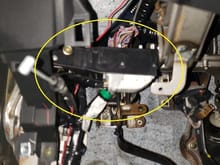 Here is the M12/B1 connector junction and its location under the driver/left side of the dash.