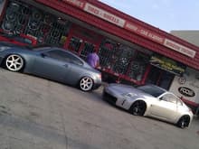sucky cell phone pics of me and j's g35