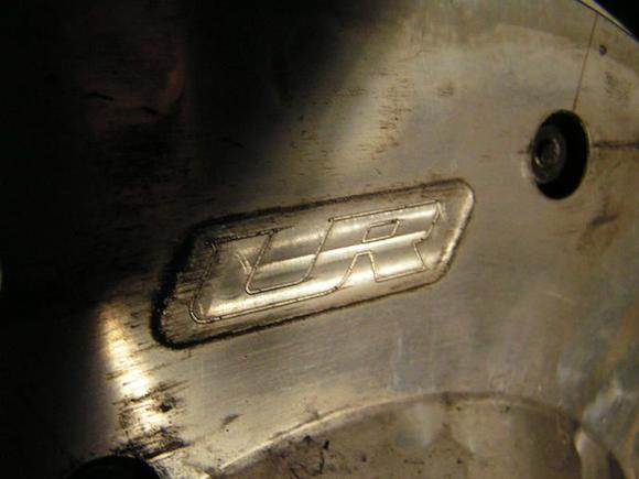 unorthodox racing logo on flywheel