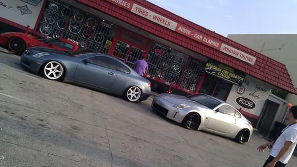 sucky cell phone pics of me and j's g35