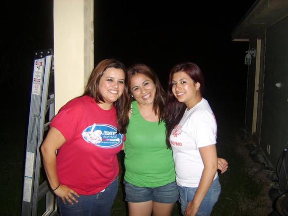 my wife in the middle
