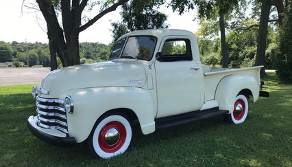 1950 Chevy 3100 3 window Short Bed Pick Up