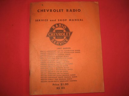 1965 Chevrolet Radio Service and Shop Manual