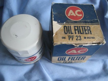 NOS 1967 Pontiac GTO AC PF23 White Oil Filter