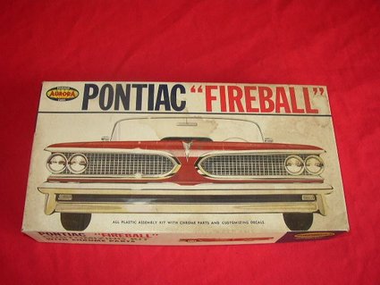 1961 Pontiac Fireball model kit by Aurora