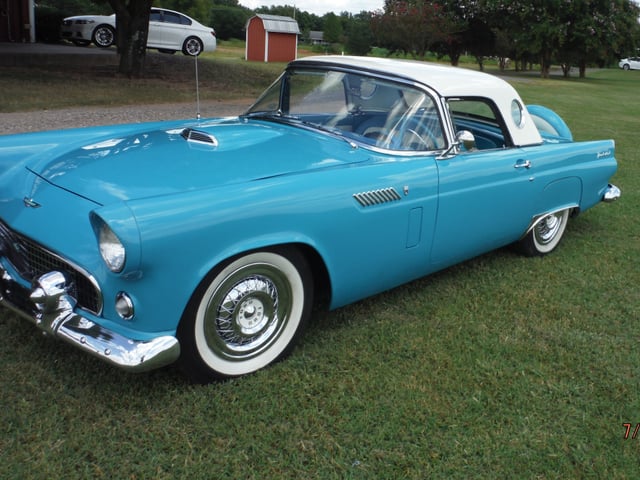 1956 Tbird with both tops