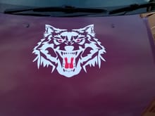 Wolf decals fitted