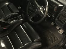 Interior. Steering wheel could do with being replaced
