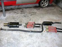 exhaust and suspention