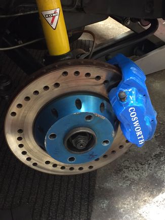 Gave my calipers a quick paint complete with stop faster decals.