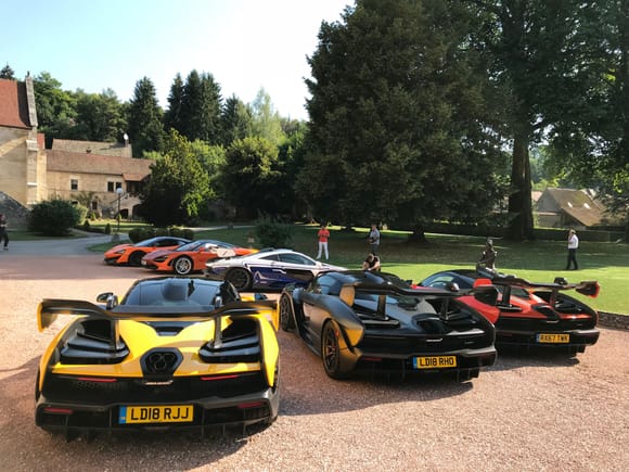 Bruno Senna turned up at my mates hotel with 4 mates in Mac Senna a1 s, and a few other super cars.   The roads around this part of France are great for quick cars.