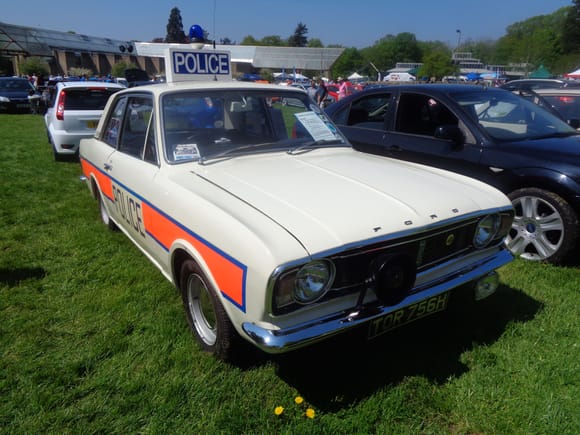 Mk 2 lotus Cortina Ex Police car from the Isle of Wight.