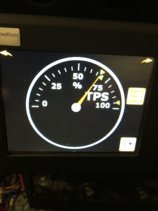 Here it is on throttle position, each dial has a min and max tell tale so you can see it has read 100%